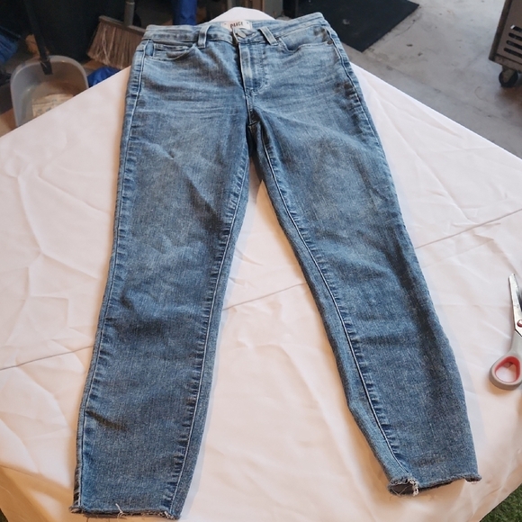 Paige Classic Blue Denim Jeans - Picture 1 of 7